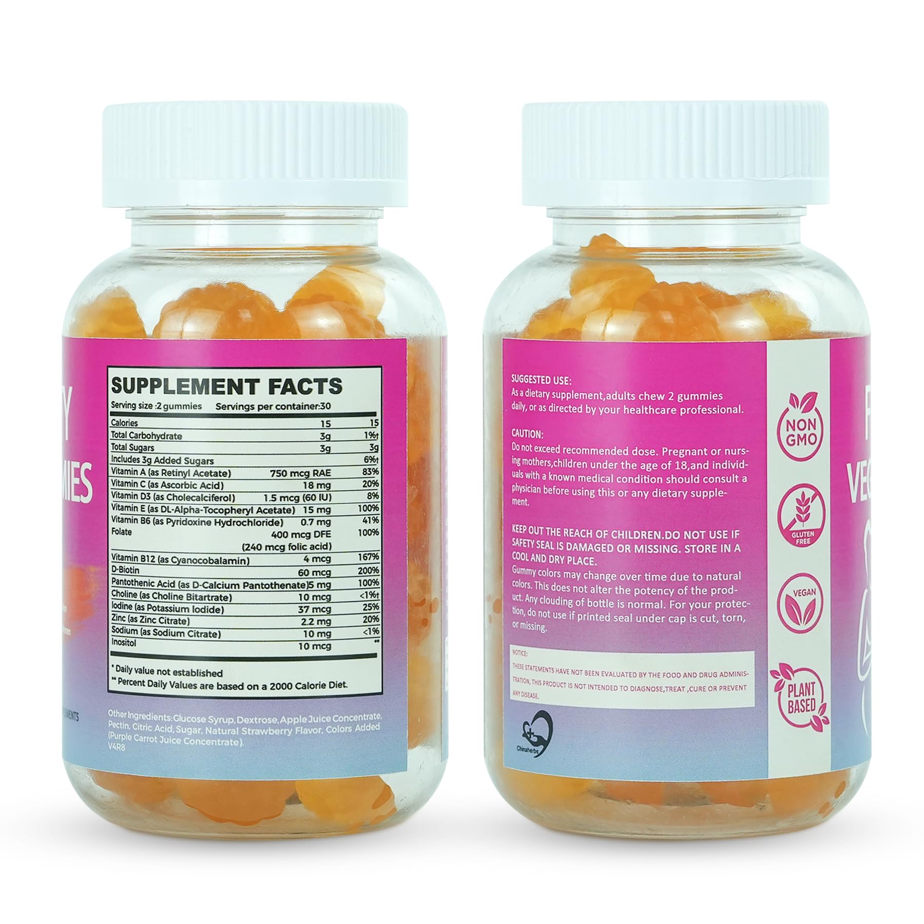 Fertility Gummies for Women to Get Pregnant Fast, Folic Acid Conception Gummies to Boost Fertility for Her, 60 Count Fertility Vitamin Gummy Support Hormone Balance, Ovulation & Period Cycle - dailyvitalstore