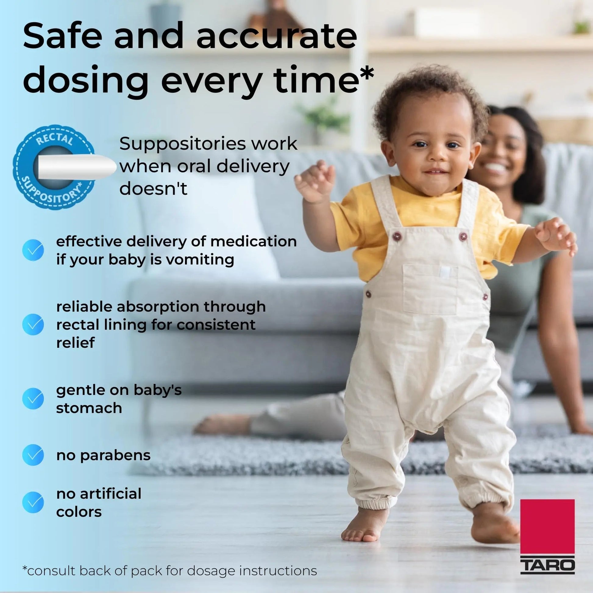 Feverall Infant Acetaminophen Suppositories 6 Rectal Suppositories 80mg Each Pain Reliever/Fever Reducer. Paraben Free, No Artificial Colors or Other preservatives. Ages 6-36 Months - dailyvitalstore