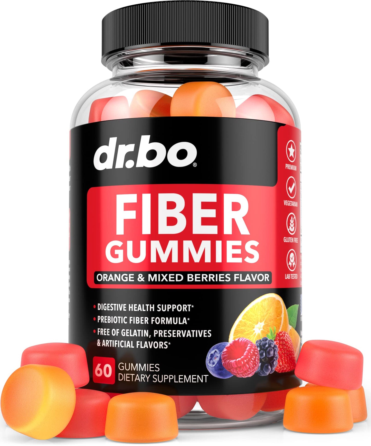 Fiber Gummies for Adults & Kids - Tasty Gummy Prebiotic Fiber Supplement, Max Digestive - dailyvitalstore