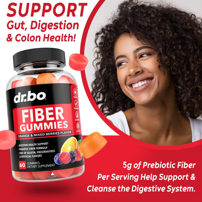 Fiber Gummies for Adults & Kids - Tasty Gummy Prebiotic Fiber Supplement, Max Digestive - dailyvitalstore