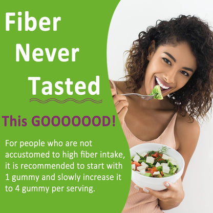 Fiber Gummies for Adults, Sugar Free 10g Prebiotic Fiber Supplement with Digestive Enzymes, Probiotics & 100mg Betaine for Digestive & Gut Health - dailyvitalstore