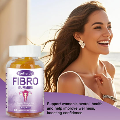Fibro Gummies for Women Ovarian, Multivitamin Gummies for Hormone Balance, Ovarian Support Inositol Gummy with Vitamin A, E, and Minerals, 60 Count - dailyvitalstore
