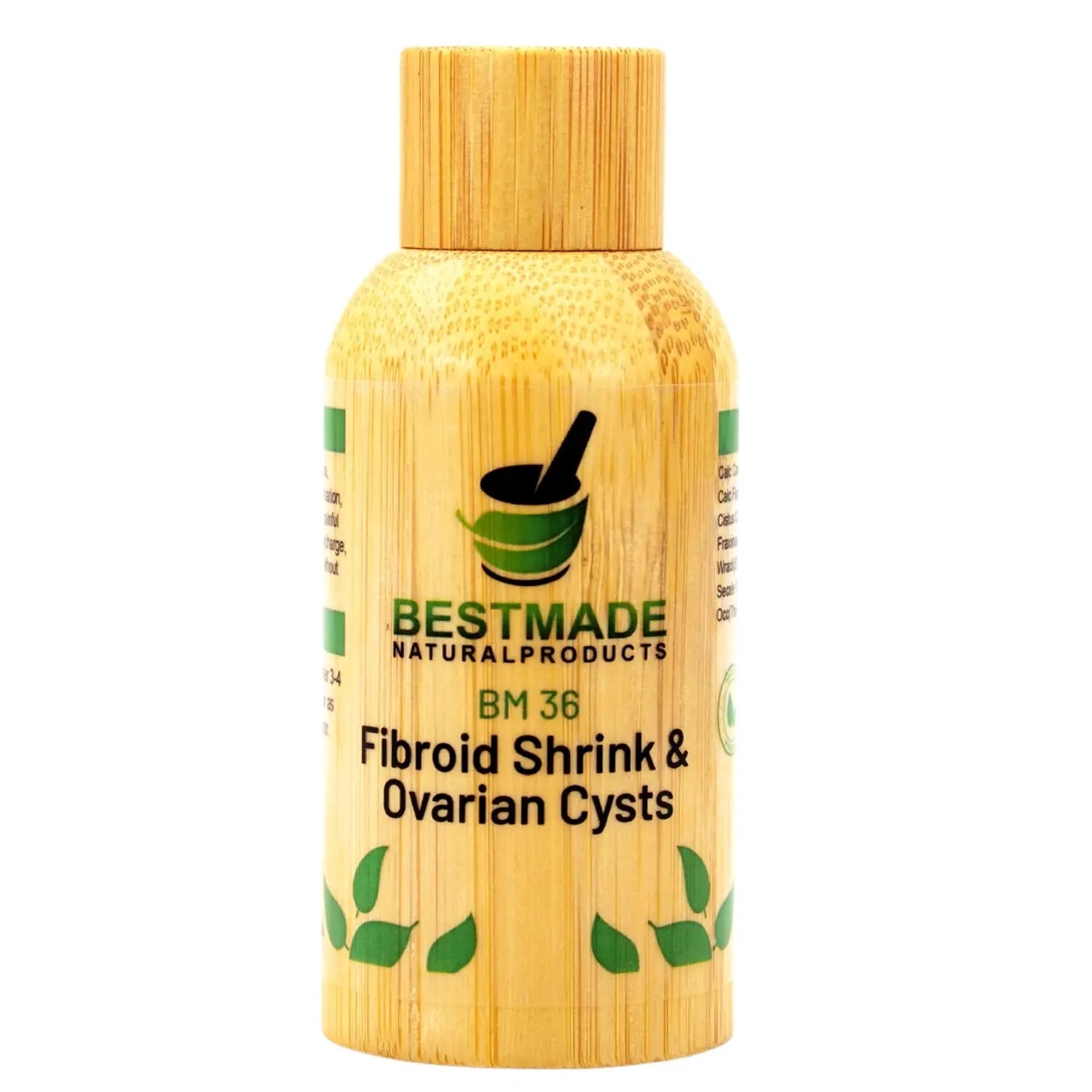 Fibroid Shrink & Ovarian Cysts BM36 - Helps Shrink Fibroids and Ovarian Cysts, Balance Estrogen Levels and Prevent Regrowth, Support for Menstrual Pain and Painful Intercourse, 30 mL Drops | Bestmade - dailyvitalstore
