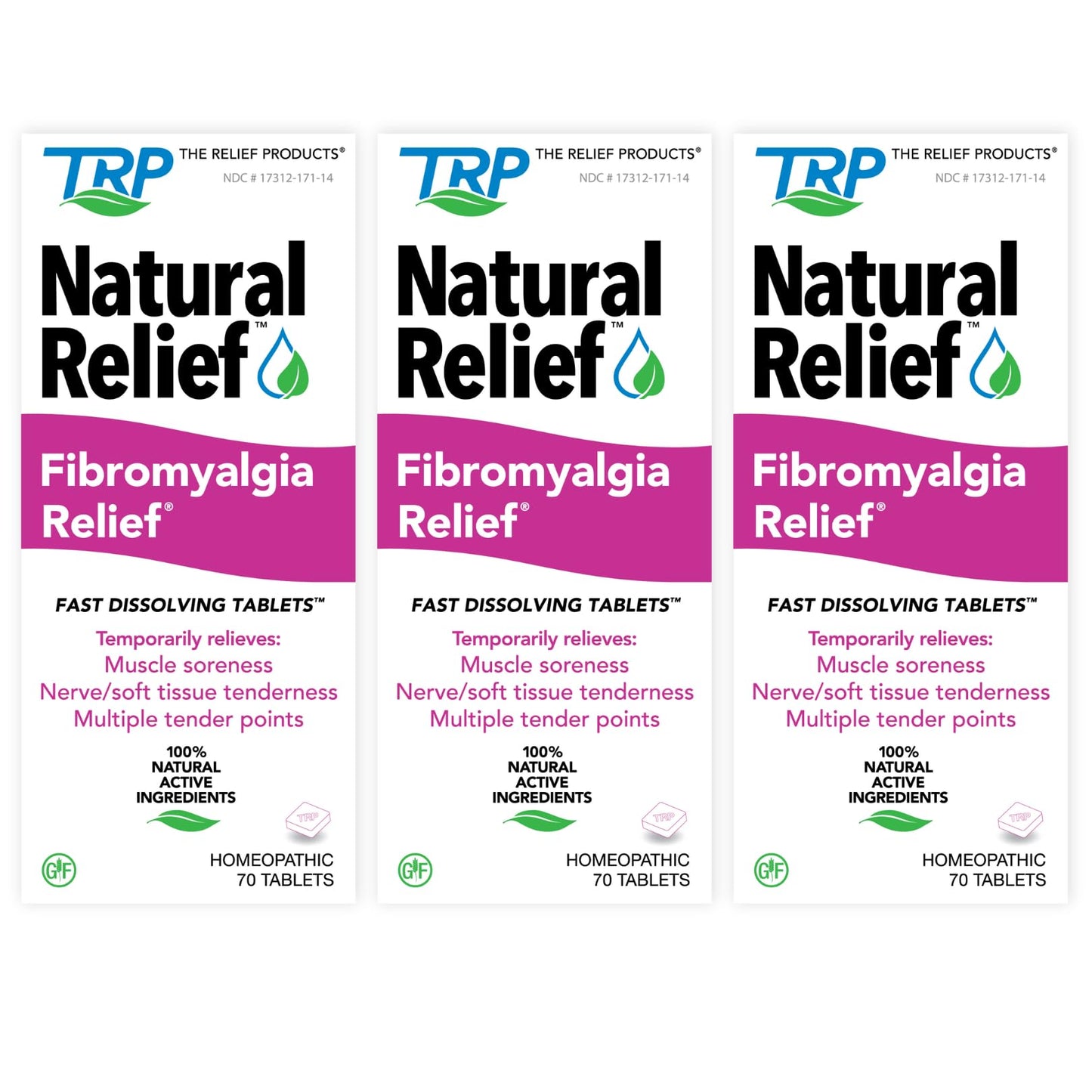 Fibromyalgia Relief for Temporary Relief of Muscle Soreness Discomfort Tenderness Difficulty Moving Joint Pain (3 Pack) - dailyvitalstore