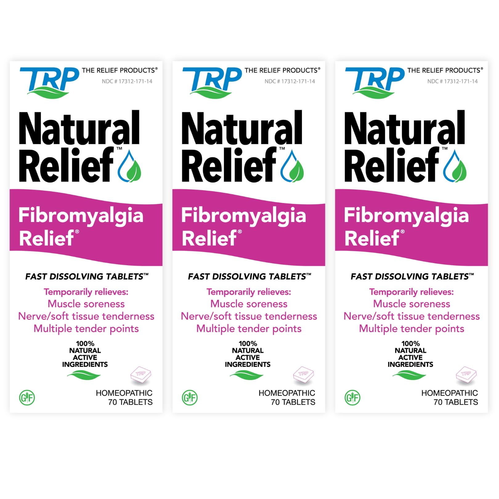 Fibromyalgia Relief for Temporary Relief of Muscle Soreness Discomfort Tenderness Difficulty Moving Joint Pain (3 Pack) - dailyvitalstore