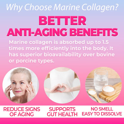 FINE JAPAN Premium Marine Collagen Powder with Hyaluronic Acid, CoQ10 & Elastin - Non-GMO - 30 Servings (210g / 7.4oz) Made in Japan - dailyvitalstore