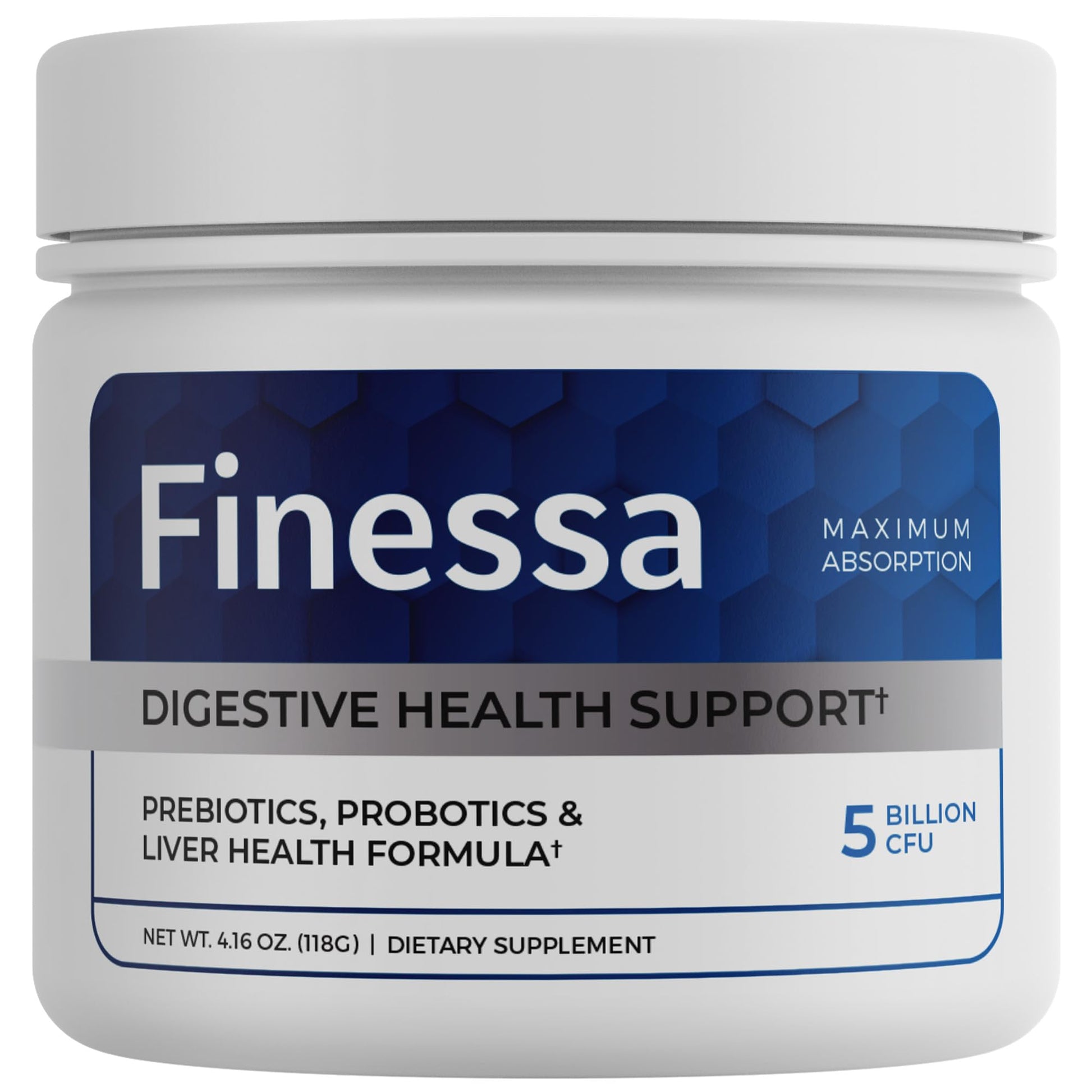 Finessa Digestive Probiotic Drink - 2in1 Digestive Health, Liver Cleanse Detox & Repair | Constipation, Gas and Bloating Relief | Gut Health Blend with Prebiotics & Probiotics - dailyvitalstore