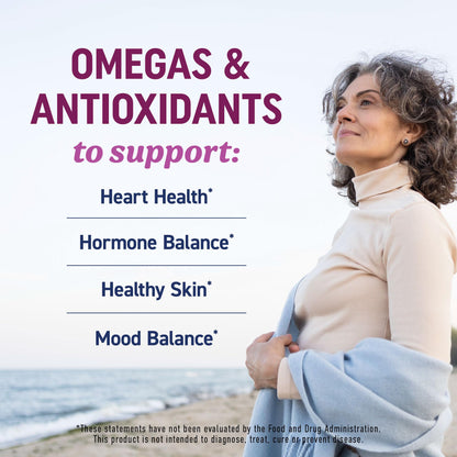 Fish Oil Omega 3 Supplements for Women | DHA + EPA | Heart Health, Hormone Balance, Skin & Wellness Support | 600MG Omega3 + 800MG Evening Primrose Oil - dailyvitalstore
