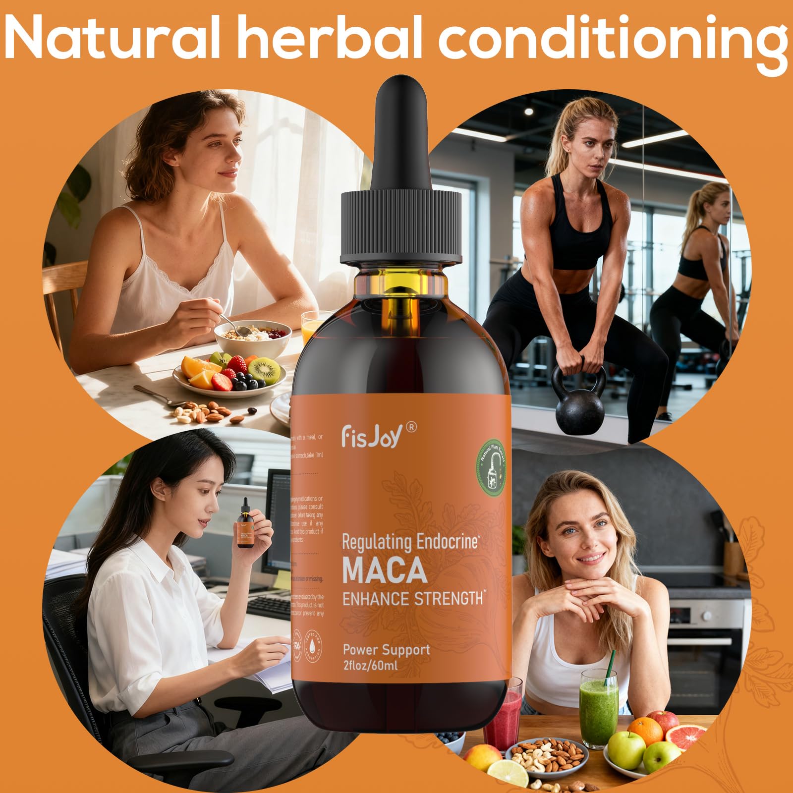 Fisjoy Organic Maca Liquid Drops with Ashwagandha & Beet Root – Supports Daily Vitality & Overall Wellness – Non-GMO, Vegan Herbal Supplement, 2 fl oz (60 mL) - dailyvitalstore