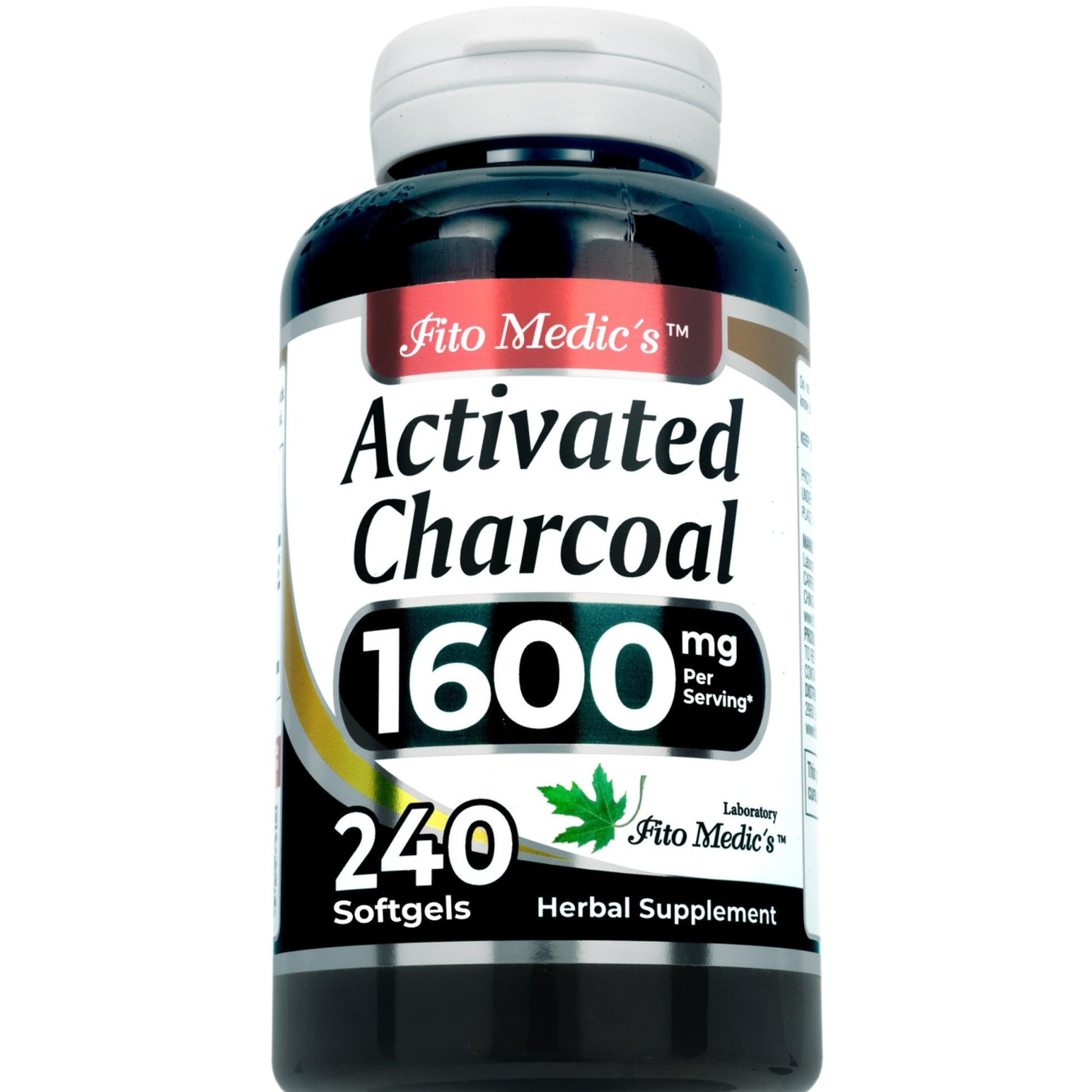 FITO MEDIC'S Lab | Activated Charcoal | 240 caps | Activated Charcoal Pills - dailyvitalstore