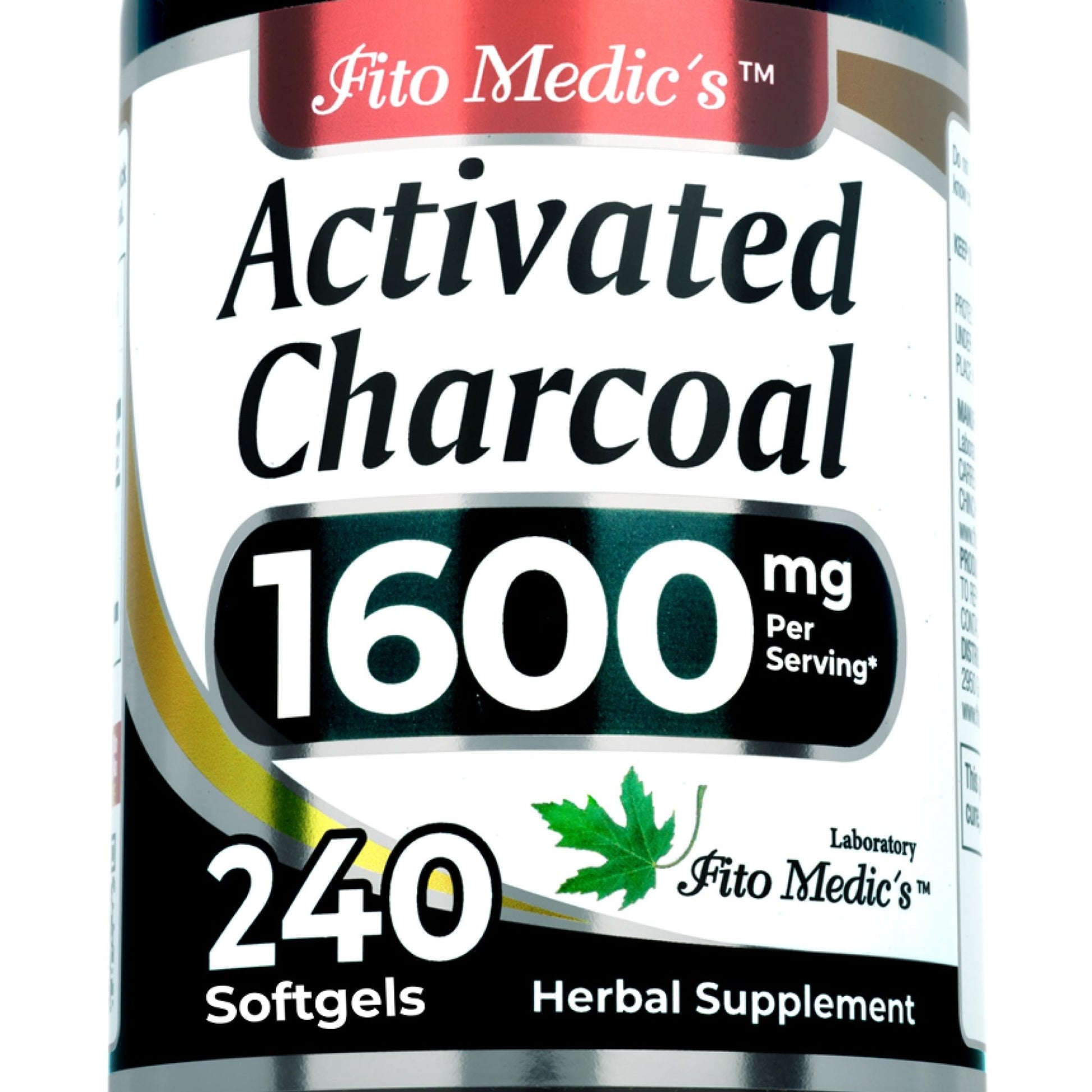 FITO MEDIC'S Lab | Activated Charcoal | 240 caps | Activated Charcoal Pills - dailyvitalstore