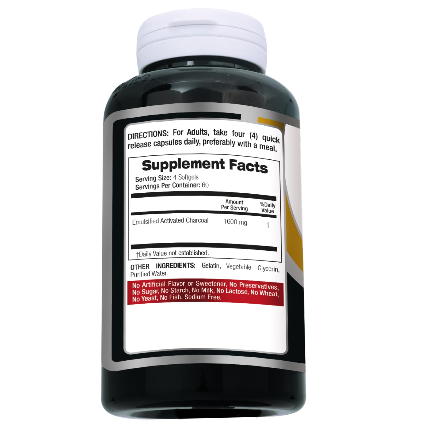 FITO MEDIC'S Lab | Activated Charcoal | 240 caps | Activated Charcoal Pills - dailyvitalstore