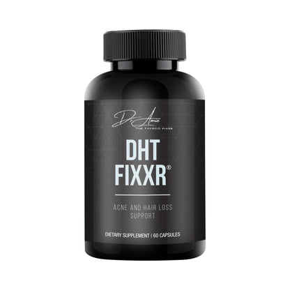 Fixxr DHT Support by Dr. Amie | with Saw Palmetto and Nettles | Acne and Hair Loss Support | 60 Capsules - dailyvitalstore