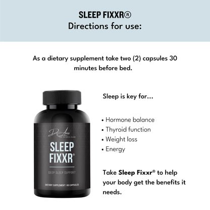 Fixxr Sleep Support by Dr. Amie | with Melatonin, Inositol, and Magnesium | 30 Day Supply, 60 Capsules - dailyvitalstore