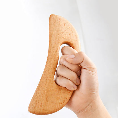 FKYzixeh Lymphatic Drainage Massager, Wooden Gua Sha Tool for Body, Manual Massage Scraper for Anti Cellulite and Relieve Muscle Fatigue, Body Gua Sha Paddle (Style A) - dailyvitalstore