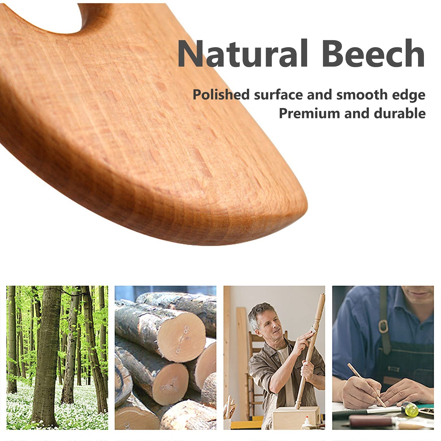 FKYzixeh Lymphatic Drainage Massager, Wooden Gua Sha Tool for Body, Manual Massage Scraper for Anti Cellulite and Relieve Muscle Fatigue, Body Gua Sha Paddle (Style A) - dailyvitalstore