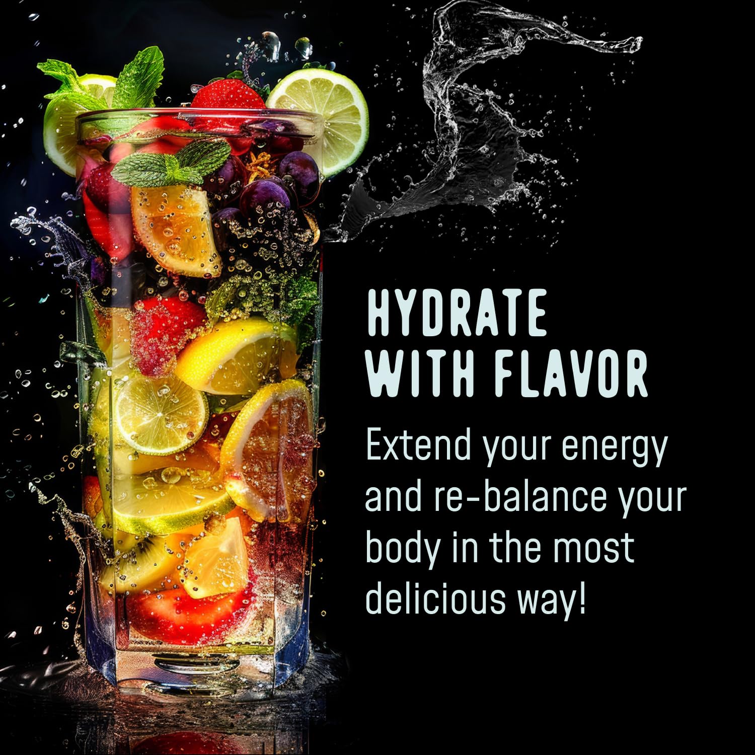 FlavCity Electrolytes Powder Packets - 28 Hydration Packets, Variety Pack - No Added Sugar - Hydration Powder with Real Fruit & Unrefined Sea Salt - dailyvitalstore