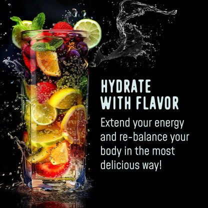 FlavCity Electrolytes Powder Packets - 28 Hydration Packets, Variety Pack - No Added Sugar - Hydration Powder with Real Fruit & Unrefined Sea Salt - dailyvitalstore