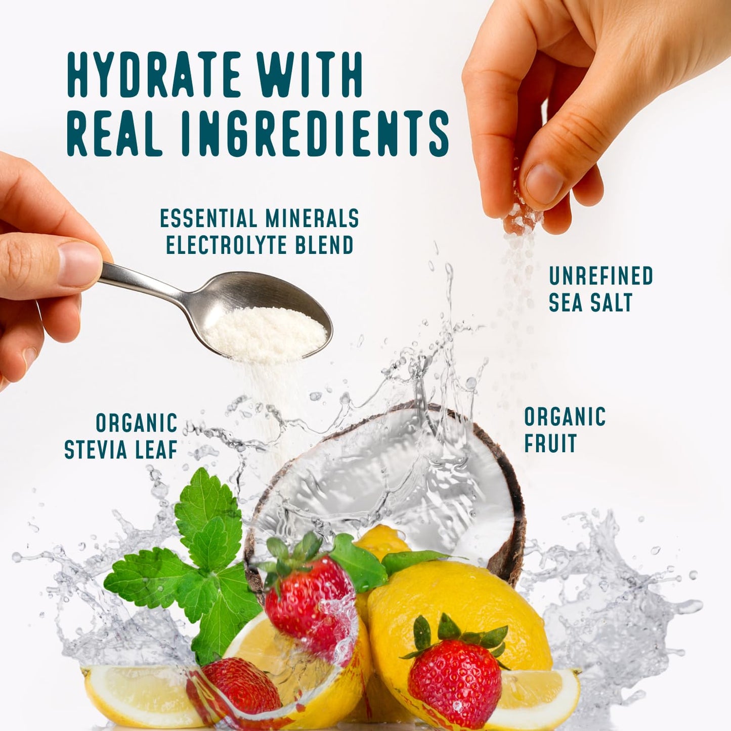 FlavCity Electrolytes Powder Packets - 28 Hydration Packets, Variety Pack - No Added Sugar - Hydration Powder with Real Fruit & Unrefined Sea Salt - dailyvitalstore