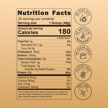 FlavCity Grass Fed Whey Chocolate Protein Powder - Chocolate Peanut Butter - 25g Protein & 10g Collagen - Made with Organic Cocoa & Coconut Milk - Gluten Free & No Added Sugars (20 Servings) - dailyvitalstore