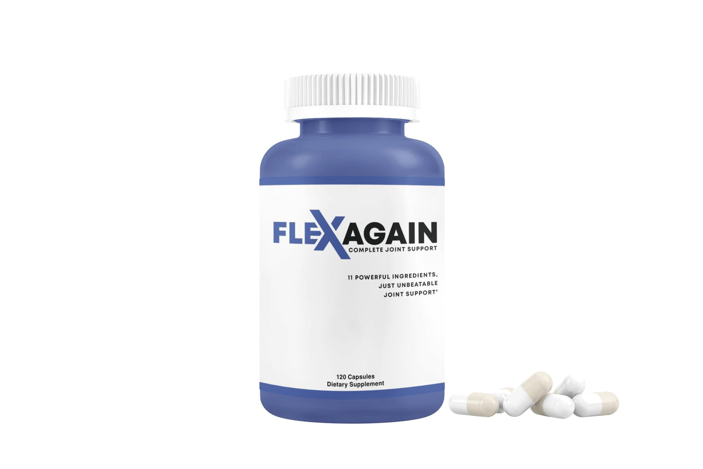 FlexAgain - Fully Comprehensive Joint Support - 120 Capsules - 1 Month Supply - dailyvitalstore