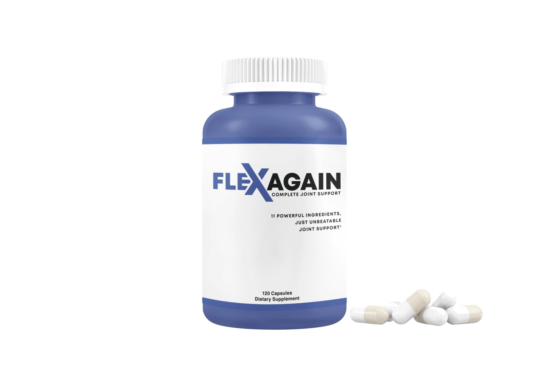 FlexAgain - Fully Comprehensive Joint Support - 120 Capsules - 1 Month Supply - dailyvitalstore