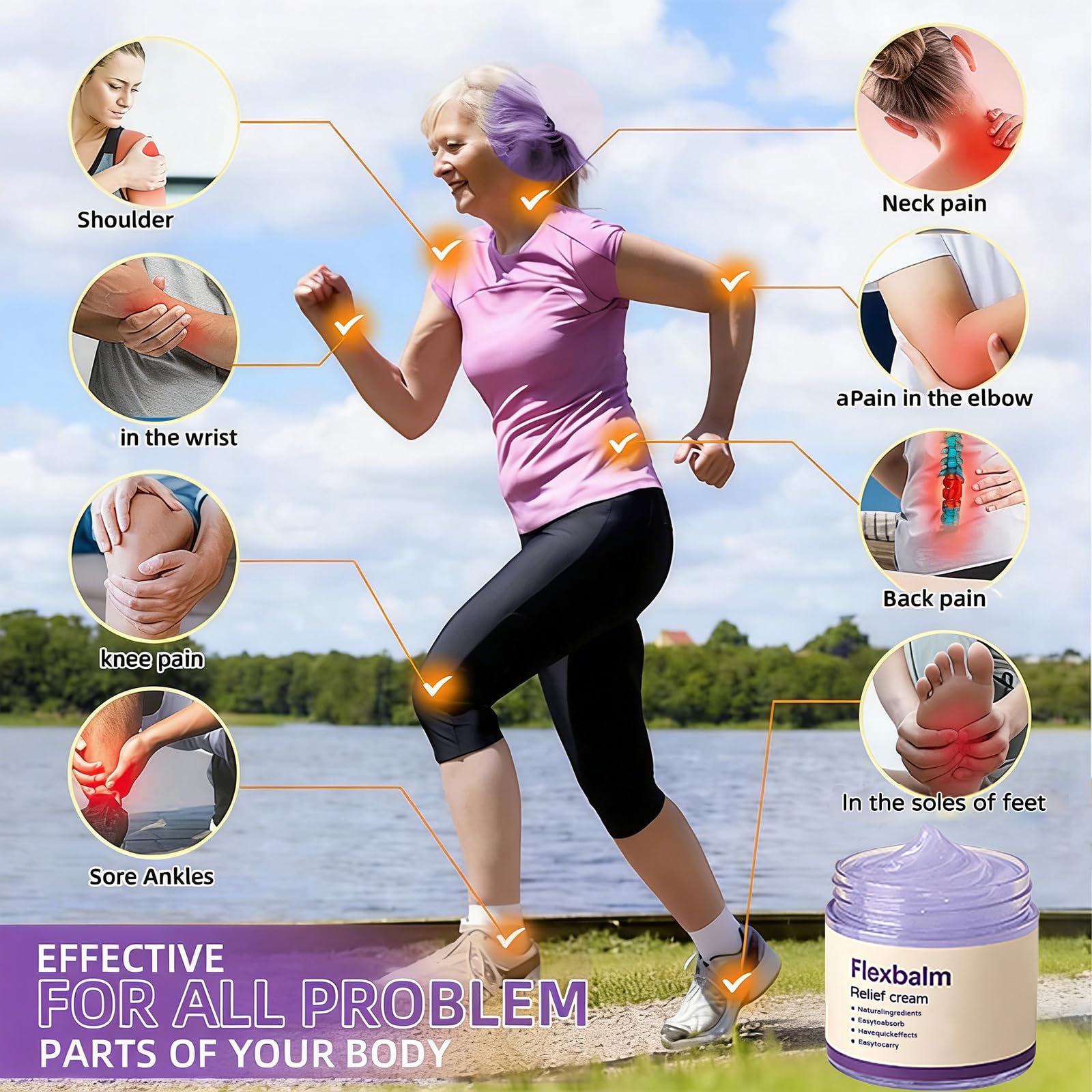 Flexbalm Rapid Joint Relief Therapy Gel 2.0, 2026 New Professional Relief Soothing Massage Gel, Flexbalm Rapid Joint Relief Cream for Back, Knee, Hands, Neck, Feet, for All Skin Types (2 Bottle) - dailyvitalstore