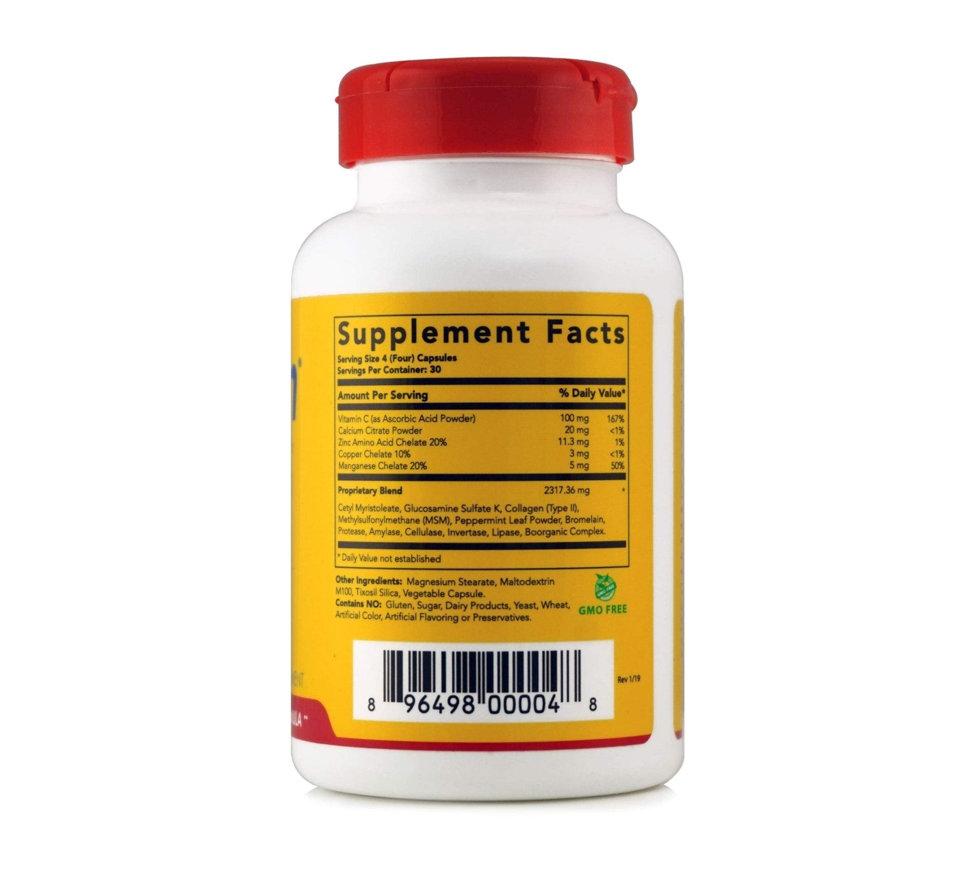 Flexcin Extra Strength Joint Formula with CM8 (Cetyl Myristoleate) - Joint Supplements for Men and Women with Glucosamine, MSM, Collagen Type II - 120 Capsules - dailyvitalstore
