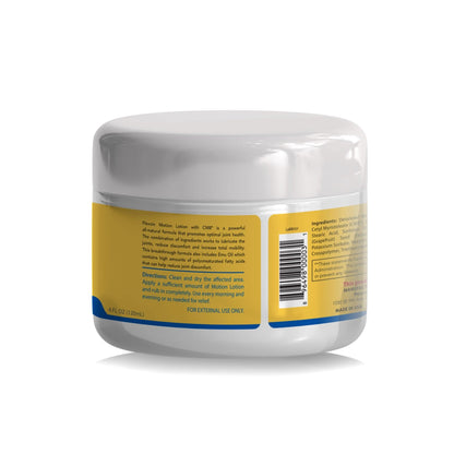 Flexcin Motion Lotion with CM8 - Joint & Muscle Therapy Cream for Back, Neck, Knee, Hand, Foot - Fast Absorbing with DMSO, Emu Oil, Aloe Vera - Non-Greasy 4oz Jar - dailyvitalstore