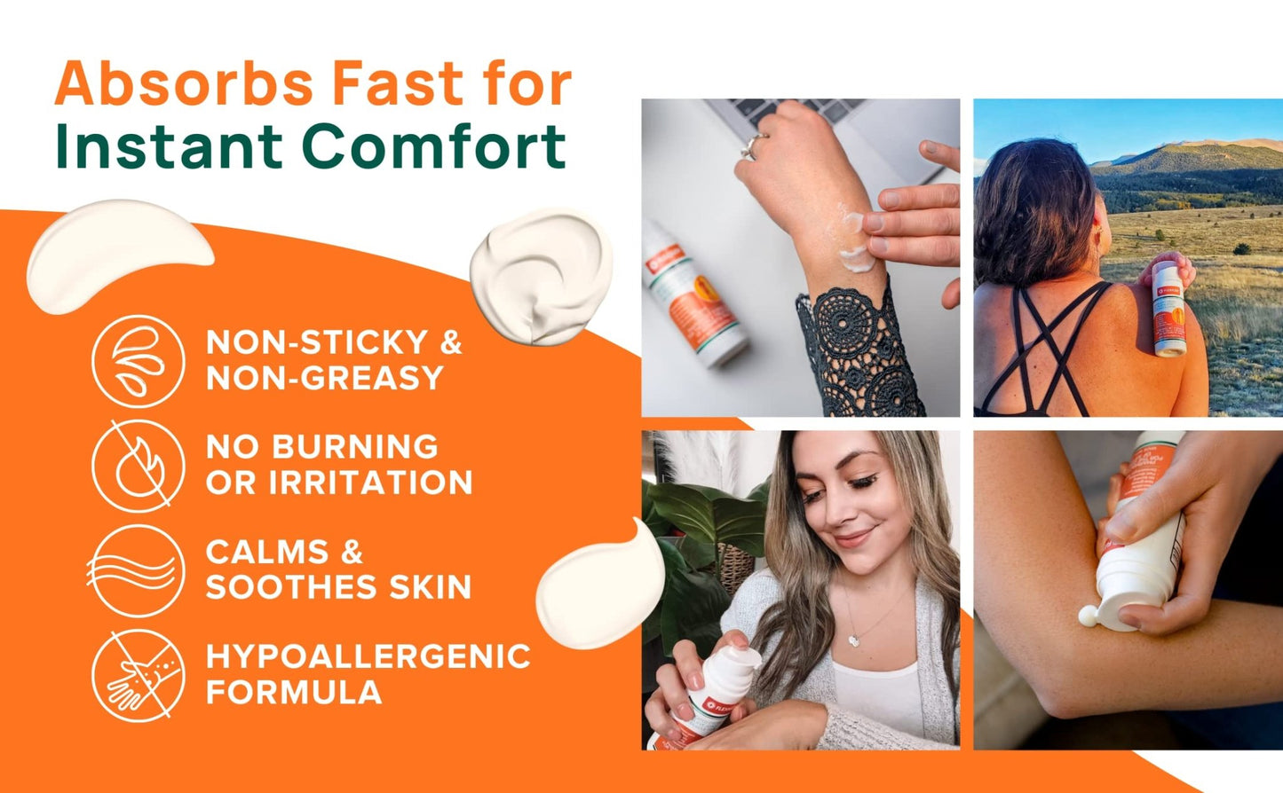FLEXIGEN Pain Cream Lotion 3-Pack – Natural Menthol Formula with Frankincense & Essential Oils – Fast-Acting, Non-Greasy, Pleasant Scent - dailyvitalstore