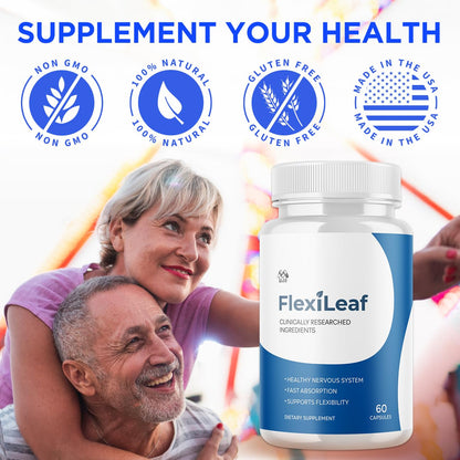 Flexileaf Capsules, Official Flexileaf Pills with All Natural Ingredients, Advanced Health and Overall Wellness Multivitamin Supplement, Flexoleaf Maximum Strength Support Formula (60 Capsules) - dailyvitalstore