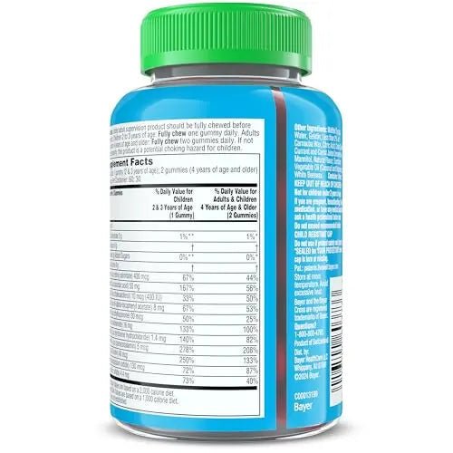Flintstones Multivitamins for Kids, Sugar Free Kids Multivitamin Gummies, with Vitamins A, C, E, B6 & B12, Raspberry Flavored Gummy Vitamins, 60 Count - dailyvitalstore