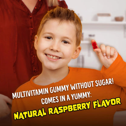 Flintstones Multivitamins for Kids, Sugar Free Kids Multivitamin Gummies, with Vitamins A, C, E, B6 & B12, Raspberry Flavored Gummy Vitamins, 60 Count - dailyvitalstore
