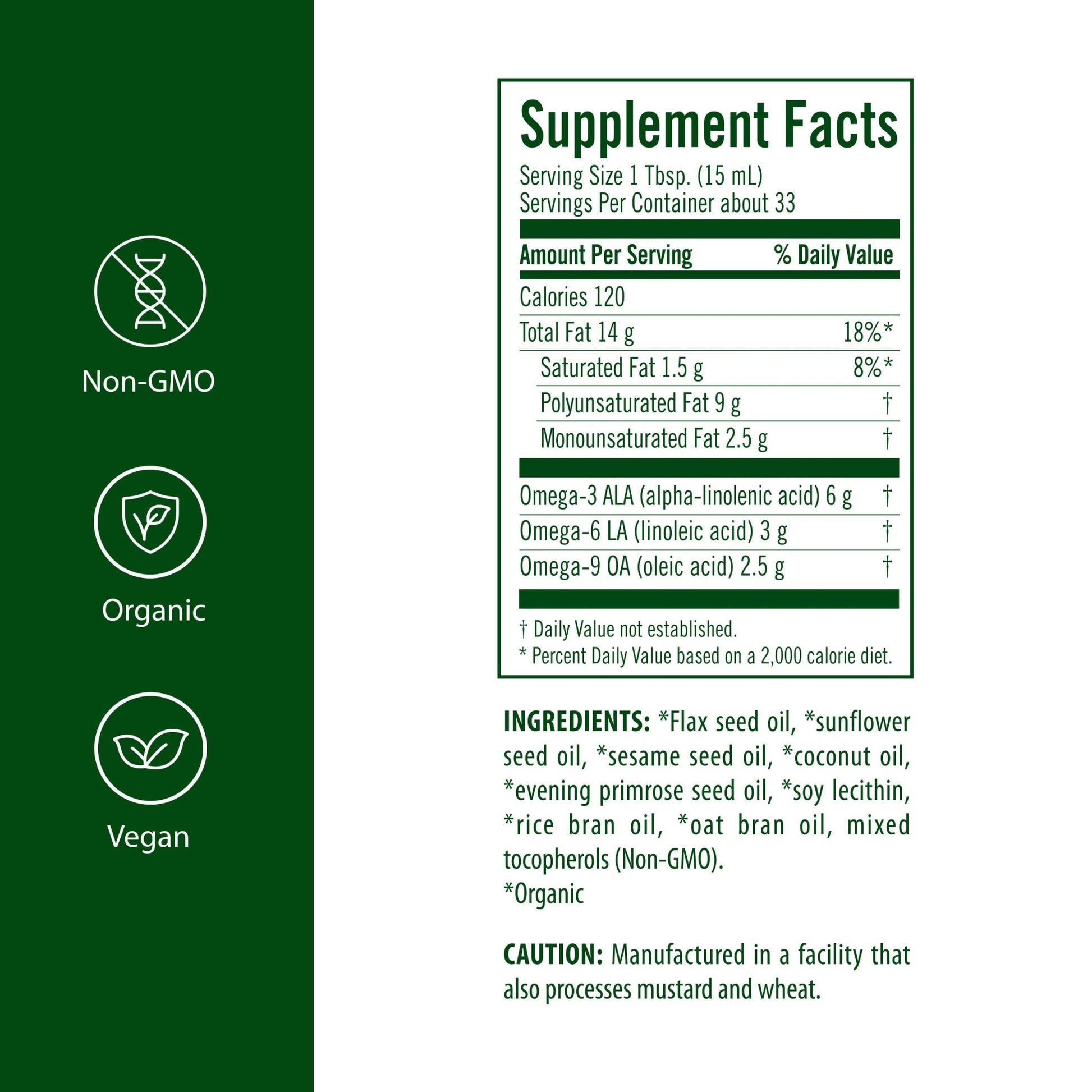 Flora - Udo's Choice Omega 369 Oil Blend, Made with Organic Flax, Sesame & Sunflower Seed Oils, Plant-Based Vegan Omega Fatty Acids, Based on Ideal 2:1:1 Ratio, 17-fl, oz. Glass Bottle - dailyvitalstore