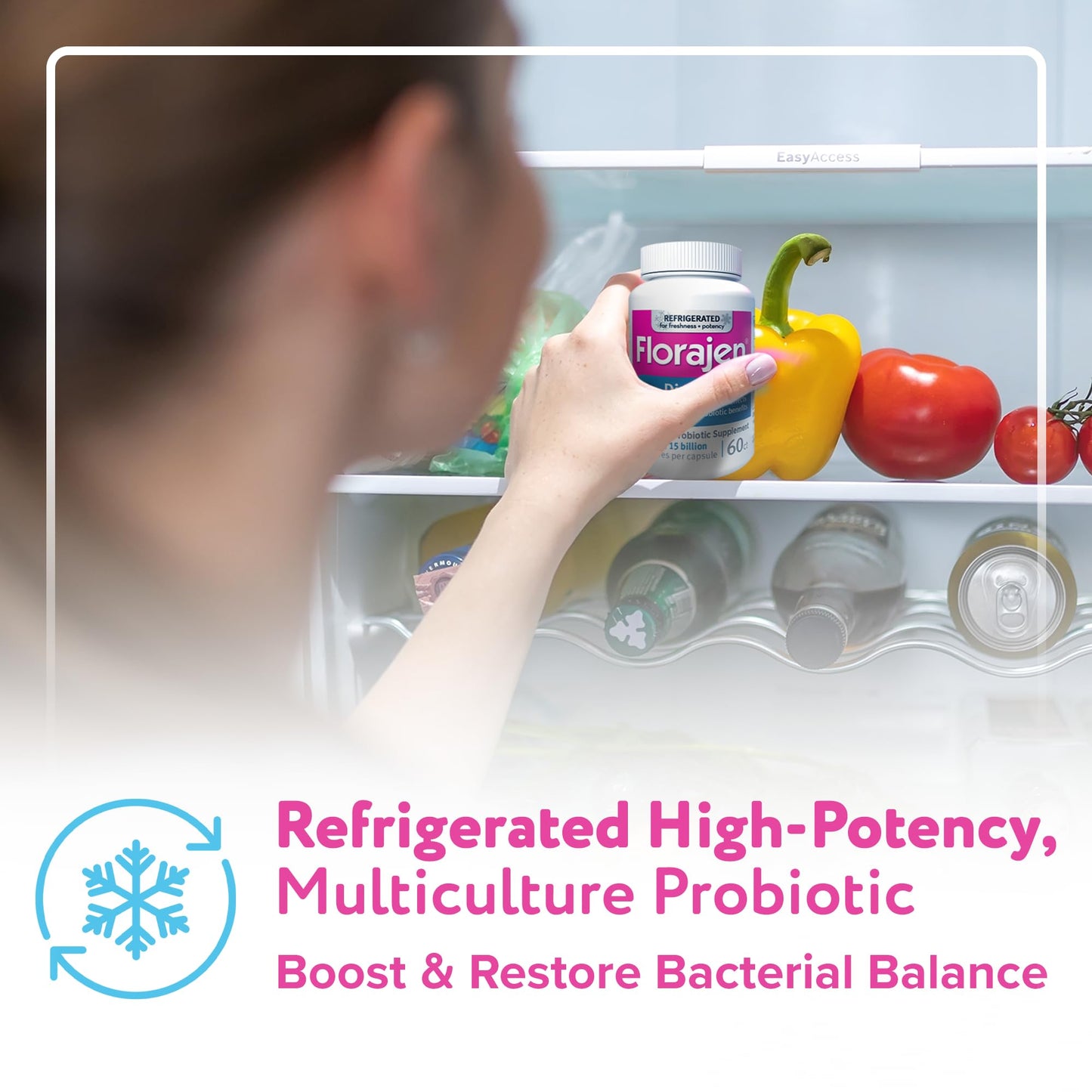 Florajen3 Digestion High Potency Refrigerated Probiotics | Restores Balance in Digestive System | for Antibiotic Side Effects | 60 Capsules - dailyvitalstore