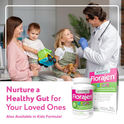 Florajen3 Digestion High Potency Refrigerated Probiotics | Restores Balance in Digestive System | for Antibiotic Side Effects | 60 Capsules - dailyvitalstore