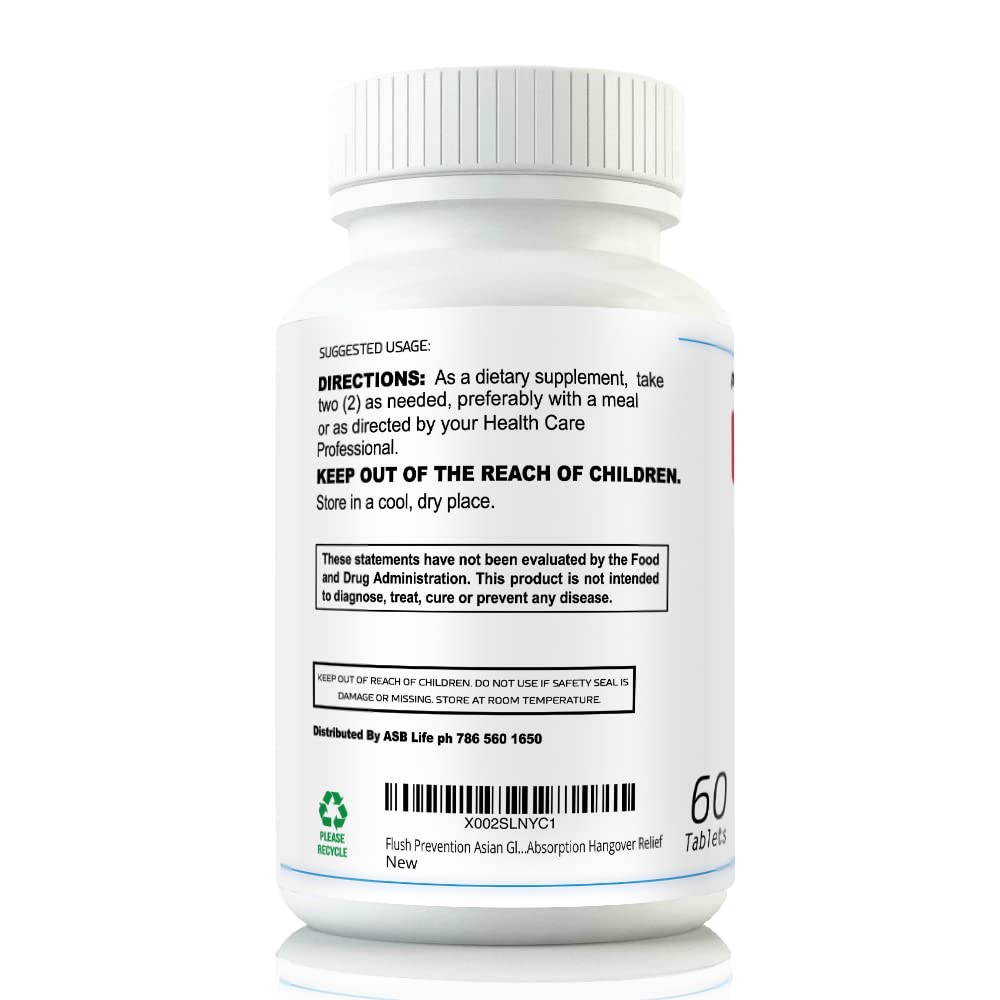 Flush Prevention Red Face Supplements Clinically formulated Fast Absorption - dailyvitalstore