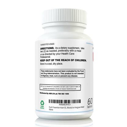 Flush Prevention Red Face Supplements Clinically formulated Fast Absorption - dailyvitalstore