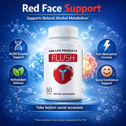 Flush Prevention Red Face Supplements Clinically formulated Fast Absorption - dailyvitalstore