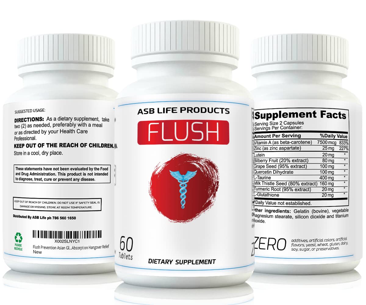 Flush Prevention Red Face Supplements Clinically formulated Fast Absorption - dailyvitalstore