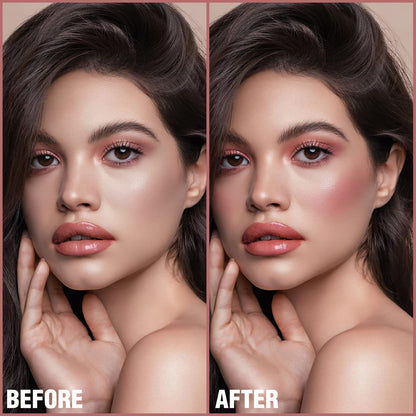 FOCALLURE Cream Blush Makeup,Buildable Blush Stick for Cheeks,Matte and Dewy Finish,Long Wearing,Easy Application,Lightweight Multi Stick,ROSE FLUSH - dailyvitalstore