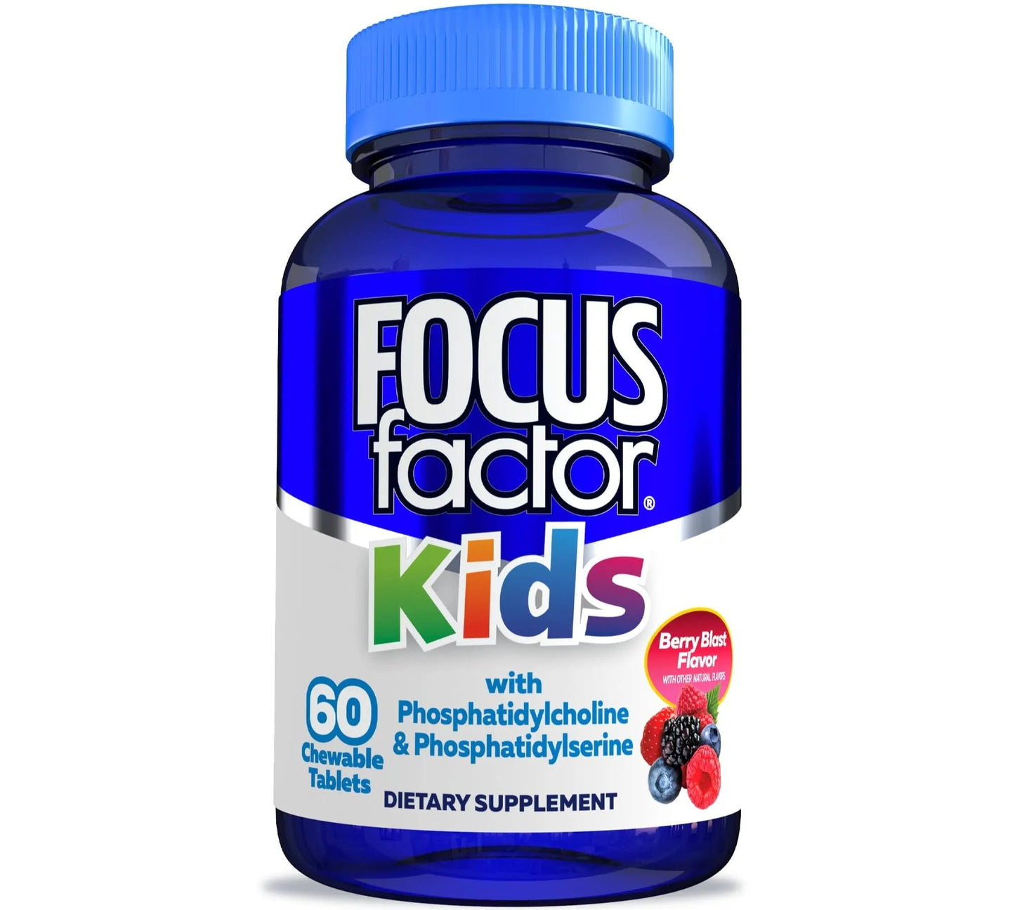 Focus Factor Kids Complete Daily Chewable Vitamins: Multivitamin & Neuro Nutrient (Brain Function) w/Vitamin B12, C, D3-60 Count - dailyvitalstore