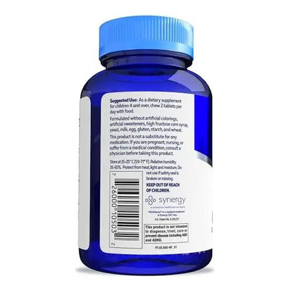 Focus Factor Kids Complete Daily Chewable Vitamins: Multivitamin & Neuro Nutrient (Brain Function) w/Vitamin B12, C, D3-60 Count - dailyvitalstore