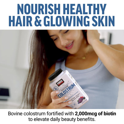 Force Factor Awesome Colostrum Supplement, Berries & Cream, 60 Soft Chews - dailyvitalstore