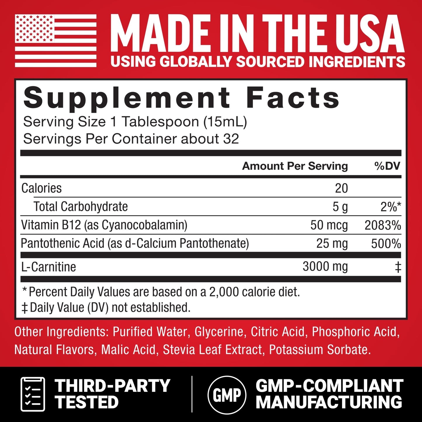 Force Factor L-Carnitine Liquid 3000mg, Maximum Strength Supplement to Support Fat Metabolism, Cellular Energy & Muscle Recovery, High Absorbing - dailyvitalstore