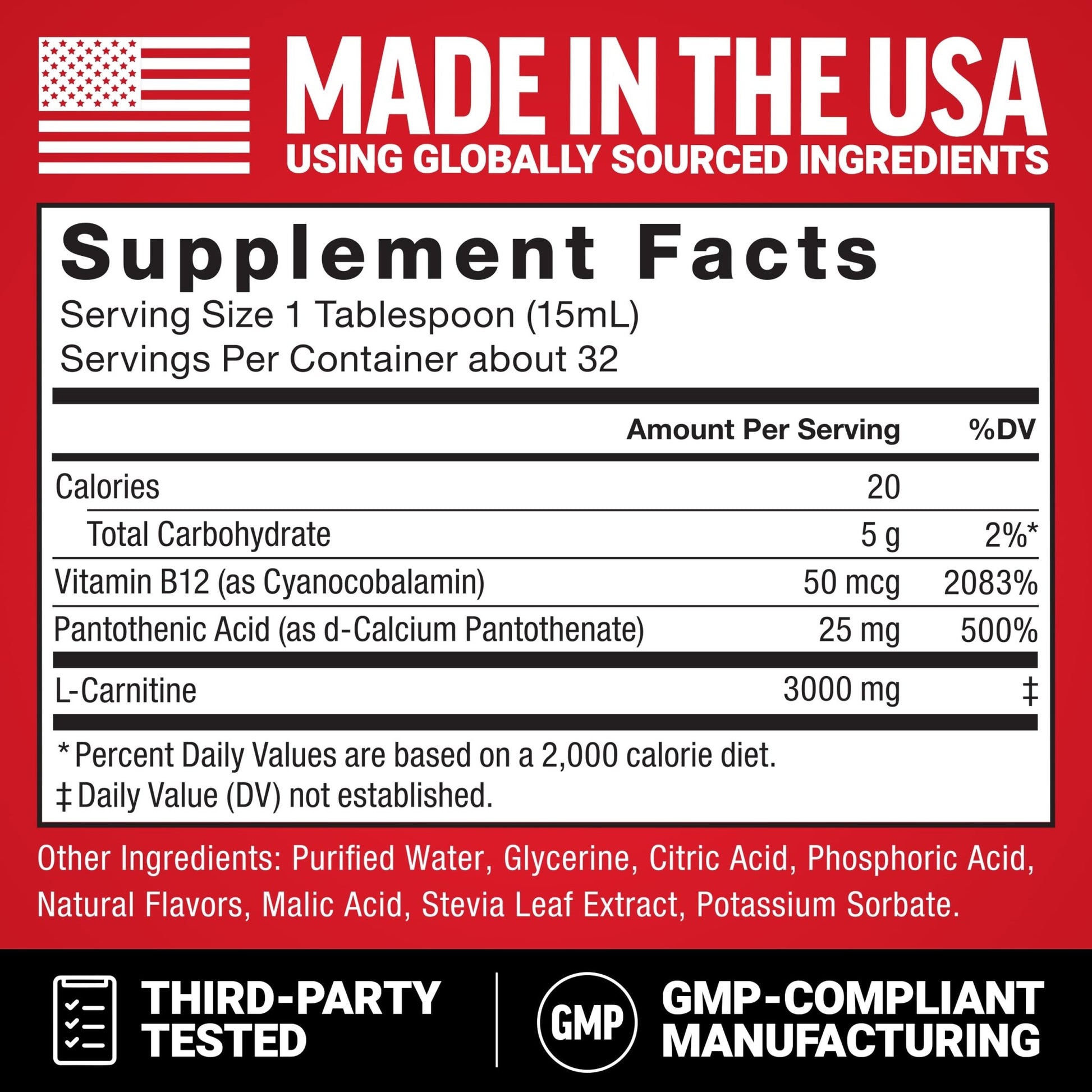 Force Factor L-Carnitine Liquid 3000mg, Maximum Strength Supplement to Support Fat Metabolism, Cellular Energy & Muscle Recovery, High Absorbing - dailyvitalstore