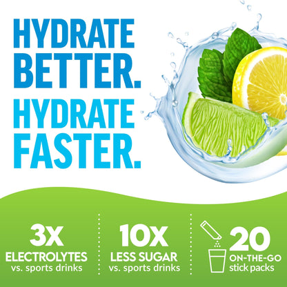 Force Factor Liquid Labs Electrolytes Powder Packets—Lemon Lime—Hydration Packets to Make Electrolyte Water with 5 Essential Electrolytes, Vitamins, Minerals - dailyvitalstore