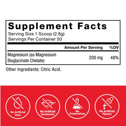Force Factor Magnesium Glycinate 200mg, Magnesium Supplement for Women and Men to Support Sleep, Muscle Relaxation, and Mood, High Absorption, Vegan, 50 Servings - dailyvitalstore