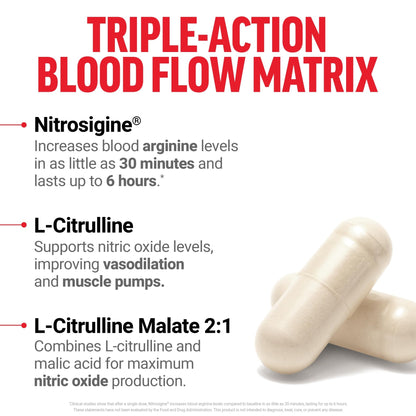 Force Factor Nitric Oxide Booster, Fast-Acting Formula with L-Arginine, Boosts Nitric Oxide Levels, Maximize Muscle Pumps, Enhance Endurance - dailyvitalstore