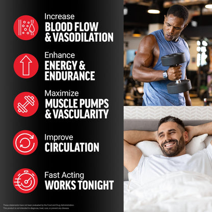 Force Factor Nitric Oxide Booster, Fast-Acting Formula with L-Arginine, Boosts Nitric Oxide Levels, Maximize Muscle Pumps, Enhance Endurance - dailyvitalstore